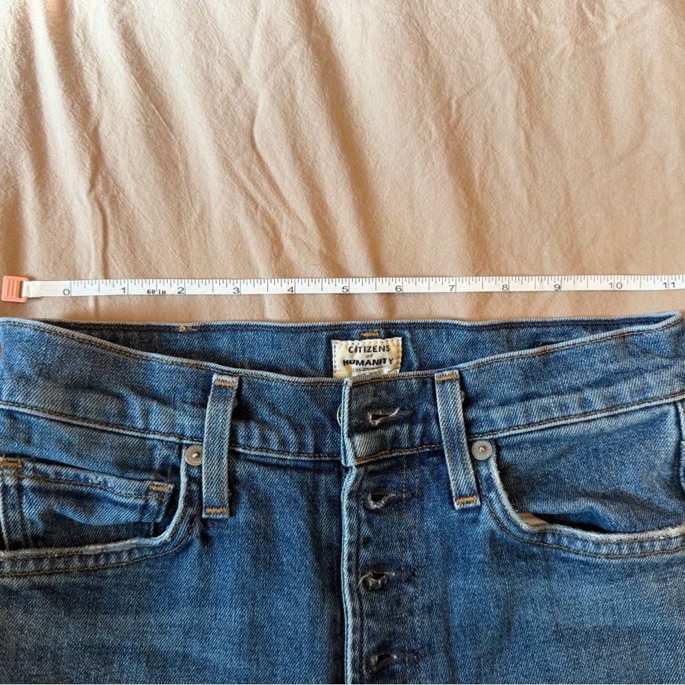 Citizens of Humanity Olivia High-Rise Slim Ankle Buttons Fly Jeans size 24" - Picture 5 of 9
